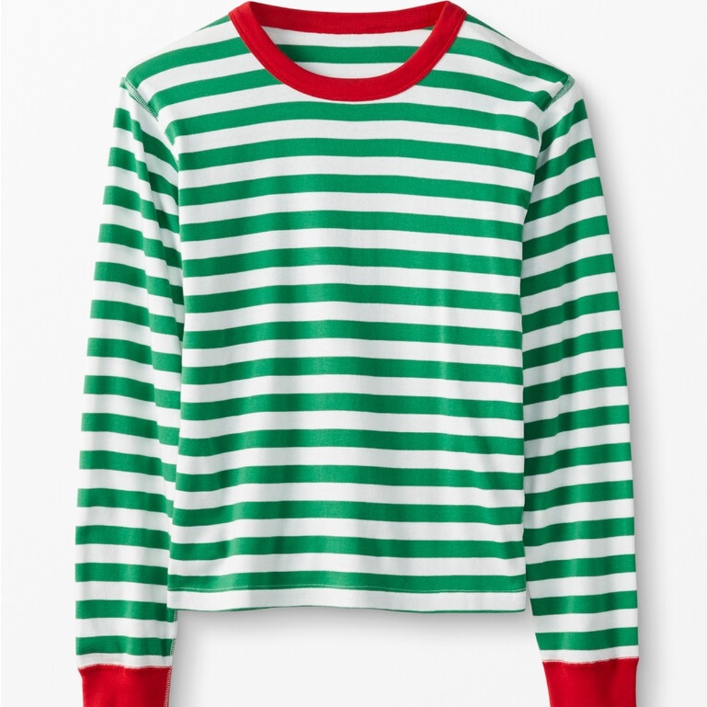 NWT Hanna Andersson Adult Holiday PJ Top Only, Organic Cotton, Small, Unisex.